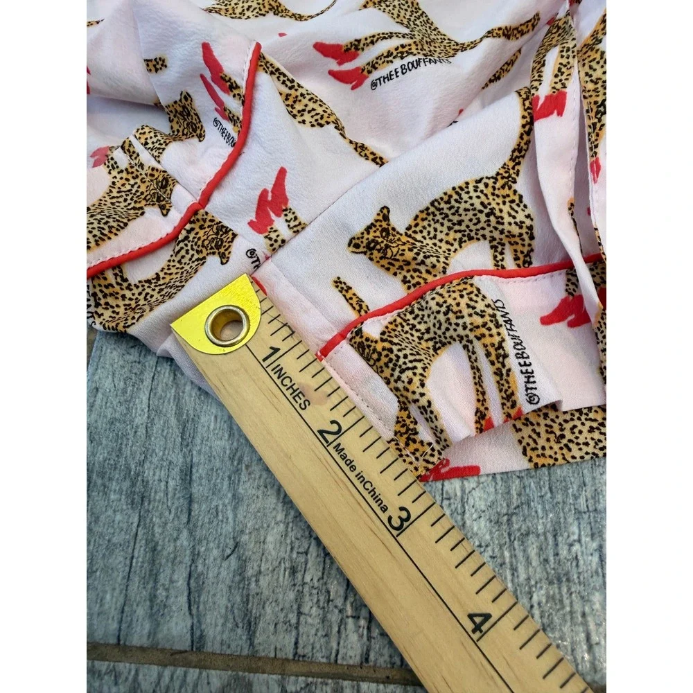 Bouffants & Broken Hearts Pajama Set‎ Medium Leopard Boots RHORI Lounge Shorts